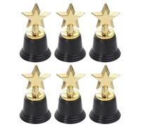 TOYANDONA 12pcs Gold Star Trophy Gold Award Trophies Plastic Mini Trophies for Kids Star Shaped Trophy Participation Trophy Cups for Party Favors Competitions Winning Prizes