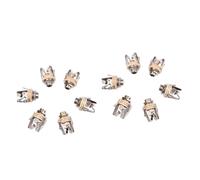 TOYANDONA 12pcs Guitar Jack Socket Connector Stereo Jack Socket Guitar Input Panel Mount Durability for Recording Use