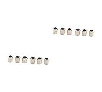 TOYANDONA 12pcs Guitar String Ferrules for Electric Guitar Body Mounting Buckles String Caps Ferrules for Bridge Retainer Accessories