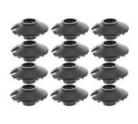 TOYANDONA 12pcs Hiking Pole Replacement Tips Tool-free Attachment, Ultralight Plastic Trekking Pole Accessories for Walking Sticks, Fit 14mm Hole, for Snowy Terrain and Outdoor