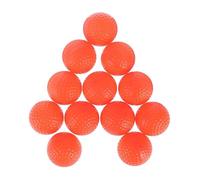 TOYANDONA 12pcs Indoor Training Golf Balls Orange Lightweight Exercise Field Balls for Safe Practice Soft Feel Golf Aids for Approach and Full Shot Training Visible Bright Color for Indoor