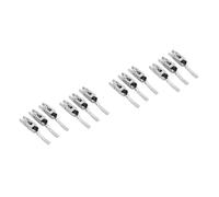 TOYANDONA 12pcs Locked String Saddles for Electric Guitar Ratchet Tuning Guitar Tremolo Bridge Parts