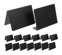 TOYANDONA 12pcs Mini Acrylic Chalkboard Signs Small Erasable Message Boards for Weddings Parties Food Labels Table Numbers Stackable Blackboards for Buffet Retail Plant Decoration