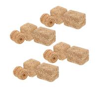 TOYANDONA 12pcs Miniature Hay Bales for Dollhouse Farm Accessories Realistic Straw Stack Models with Lifelike Texture Craft for Storytelling and Scene Decoration