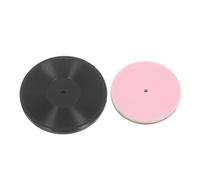 TOYANDONA 12pcs Miniature Simulated Vinyl Records for Dollhouse Decoration Black Vinyl Record Models Mini House Accessories for Creative Scenery Props