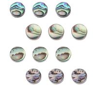 TOYANDONA 12pcs Natural Abalone Guitar Fretboard Inlay Dots 6mm Fingerboard Markers for Mandolin and Banjo with Easy Installation and Lasting Beauty, for Instrument Setup and Maintenance