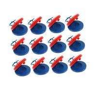 TOYANDONA 12pcs Orff Wooden Castanets Wood Musical Instruments for Boys and Girls Percussion Instruments Finger Castanets for Toddlers Music Talent Development in Classroom Home Scenario
