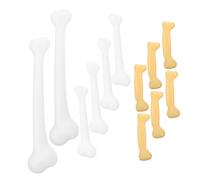 TOYANDONA 12pcs Plastic Fake Bones Halloween Decor Small Large Skeleton Props for Excavation Bone Charms for Carnival Party Haunted House Decorations