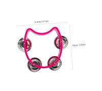 TOYANDONA 12pcs Plastic Tambourines for Jingle Bells Handheld Rhythm Shakers Educational Musical Instruments for Early Childhood Group Activities and Motor Skill Development