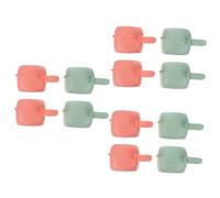 TOYANDONA 12pcs Portable Boy Girl Pacifier Cases Storage Boxes Loop for Pacifier Holder for Go Use Safe and Material