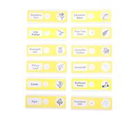 TOYANDONA 12pcs Prepared Microscope Slides for Safe Non Sharp Edges Plant Samples with Built Labels Educational Science Kit Accessory