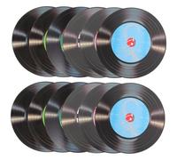 TOYANDONA 12pcs Retro Vinyl Record Wall Stickers Tear-Resistant Music Party Decor for Bar Coffee Shop Living Bedroom Study Office Vintage Rock Theme