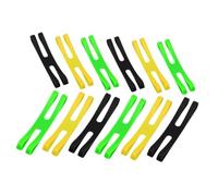 TOYANDONA 12pcs Silicone Elastic Lunch Box Straps H Shape Design for Utensil and Container Organization Portable Reusable Bands for Kitchen Office School and Travel Storage