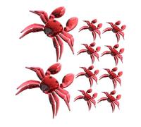 TOYANDONA 12pcs Soft Crab Fishing Lures Realistic Artificial Bait for Freshwater Saltwater PVC Reusable Imitation Crab Lifelike Tackle to Boost Catch Rate