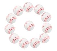 TOYANDONA 12pcs Soft Foam Bouncy Baseballs for Teens Elastic Training Balls for Indoor Outdoor Play Impact-resistant Sports