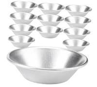 TOYANDONA 12Pcs Stainless Steel Egg Tart Mold Non-Stick Round Cake Muffin Pans for Uniform Baking Pudding and Cupcake Moulds Suitable for Afternoon Tea and Family Gatherings