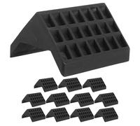 TOYANDONA 12pcs Table Tennis Edge Covers - Black Plastic Table Tennis Corner Guards - Desk Protection Anti-Collision Protectors Fit For 9cm Thickness