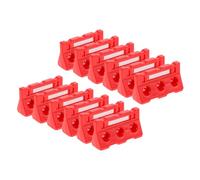 TOYANDONA 12pcs Traffic Abs Road Barrier Simulation Fences Educational Learning for Early Cognitive Development and DIY Miniature Scenes