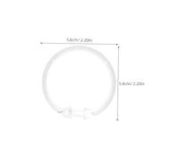 TOYANDONA 12pcs Transparent Plastic Shower Curtain Rings Round Drapery Hooks for Bathroom and Window Curtains Inner Diameter Sturdy Replacement Hangers for Household Use