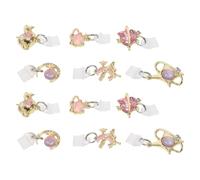 TOYANDONA 12pcs Type C Dustproof Phone Dust Plugs with Star Heart Moon Charm Pendants, Metal and Plastic Charging Port Caps Protector for Mobile Phones, Anti-dust and Waterproof Accessories