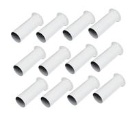 TOYANDONA 12pcs White Chandelier Lamp Holder Covers Heat-resistant Sleeves for European Crystal Lighting Accessories Replacement Parts
