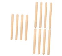 TOYANDONA 12pcs Wooden Rhythm Sticks Percussion Instrument for Boy Girl and Adults Musical Learning Tools for Developing Cognitive Skills and Creativity