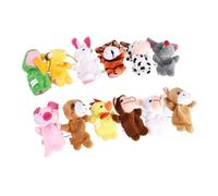 TOYANDONA 12Pcs Zodiac Animal Finger Puppets Portable Storytelling Educational Cloth Hand Puppets for Home Kindergarten Parties Role-playing and Creative Play