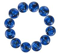 TOYANDONA 12Pcs Zodiac Glass Magnetic Stickers Set, Waterproof Non-Slip Refrigerator Decals, Decorative Fridge Magnets for Kitchen and Whiteboard Use