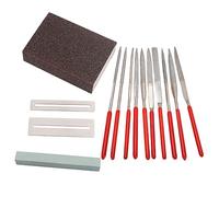 TOYANDONA 14-piece Guitar Repair Tool Kit Grinding Stones Nut Files and Sponge for Instrument Maintenance and Bass Repairs