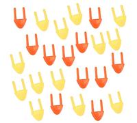 TOYANDONA 140Pcs Plastic Fake Chick Mouth Beak DIY Craft Accessories for Bird Projects Includes Yellow Orange Beaks for Fun Family Activities and Creative Crafts