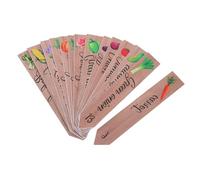 TOYANDONA 14pcs Garden Plant Markers with Funny Fruit Designs PVC Stakes for Outdoor and Indoor Vegetable Garden Labels Weatherproof Easy to Install for Succulents Flowers and Patio