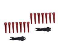 TOYANDONA 14pcs Guitar String Pegs Replacement Acoustic Guitar Bridge Pins Accessories String Winder for Acoustic