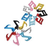 TOYANDONA 14pcs Music Note Balloons Aluminum Foil Decorations for Birthday Wedding Shower Concert Music Party Indoor Outdoor Setup with Single Double Note Patterns