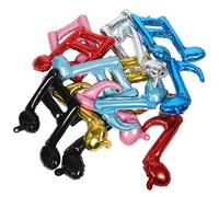 TOYANDONA 14pcs Music Note Foil Mylar Balloons for Birthday Wedding Party Decorations Inflatable Musical Theme Supplies for Indoor Outdoor Use Easy to Inflate and Hang