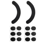TOYANDONA 14pcs Silicone Drum Mute Pads Black Drum Silencer Mat Set Flexible Adjustable Size Strip and Oval Shapes for Kit Practice and Noise Reduction