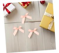 TOYANDONA 150PCS Premade Ribbon Bows with Twist Ties for Present Packaging Small Chinlon Craft Bows for Candy Bags Cake Wraps Wedding and Holiday Decorations Reusable Mini Embellishments