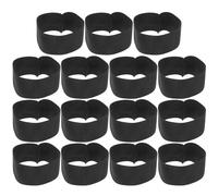 TOYANDONA 15pcs Black Memorial Armband Set Elastic Mourning Bands Cloth Material Resistant to Deformation Longterm Use for Funeral and Memorial Ceremonies