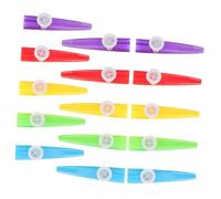 TOYANDONA 15Pcs Colorful Plastic Kazoo Instruments for Portable Musical Easy to Hold Fun Music Games Supplies for Indoor and Outdoor Activities