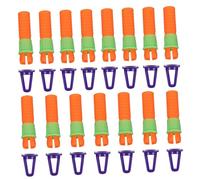 TOYANDONA 15pcs Crayon Extender with Clamp and Comfortable Handle Multipurpose Oil Painting Stick Extension Tool for Various Crayon Shapes Portable and Lightweight for Artists and Students