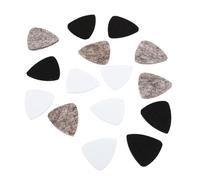 TOYANDONA 15pcs Felt Guitar Picks Professional Plectrums for Acoustic Guitar and Ukulele with Black Colour, Protect Fingers and Deliver Full Sound, for Strumming and Fingerstyle Playing