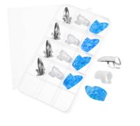 TOYANDONA 15pcs Guitar Thumb and Finger Picks with Sturdy Stainless Steel and Celluloid Material in Portable 15 Grid Case for Bass and Guitar Random Color