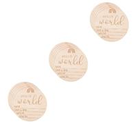 TOYANDONA 15pcs Hospital Newborn Announcement Sign Birth Announcement Plaque Shower