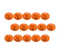 TOYANDONA 15Pcs Luminous Pumpkin Balloons for Halloween Party Supplies Glow the Dark Decorative Latex Balloons for Haunted House Bar and Spooky Celebrations
