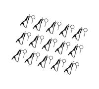 TOYANDONA 15pcs Microphone Clip Holder Sturdy Metal Mic Clips for Shirt Microphone Lightweight Design for Professional Audio Recording