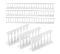 TOYANDONA 15pcs Mini Resin Fence for Model Building Realistic Miniature Garden Picket Fence for Dollhouse Farm Animal Diorama Craft Projects House Assembly Model Accessories