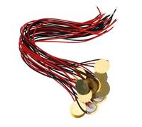 TOYANDONA 15pcs Piezo Pickup Discs for Guitar Drums, Brass and Plastic, Easy Install, Accurate Sound Capture, Portable Microphone Trigger Buzzer for Musicians the Go