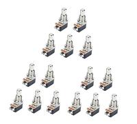 TOYANDONA 15pcs Push Electric Switch for Guitar Effects Pedal Button Petal Pin Foot Button Metal Contact