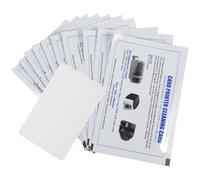 TOYANDONA 15pcs Pvc Card Reader Cleaning Kits 12.5x8cm Dual Side Deep Cleaning Portable for Currency Counters in Various Venues