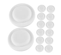 TOYANDONA 15pcs Silicone Milk Storage Cup Seal Gaskets Bottle Bottom Discs for Wide Neck Bottle Caps Travel Milk Sealing Discs Collection Caps Leak Seal Cover