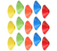 TOYANDONA 15pcs Soccer Cones for Training Football Agility Drills, Small Sports Practice Cones in Yellow, Red, Blue, Green, Orange, Suitable for Soccer, Basketball, and PE Classes